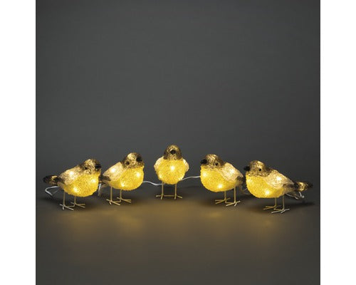Decoratiune Pasare Konstsmide, 40 Led-uri, L 400 Cm, 5 Buc