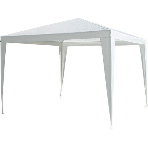 Pavilion gradina 3 x 3 x 2,5 m, tesut din benzi de polietilena, 120 g/mp, alb