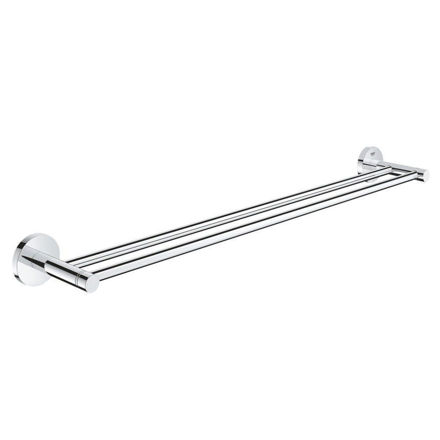 Suport dublu prosop Grohe Essentials, fixare perete ascunsa, 600 mm, Crom