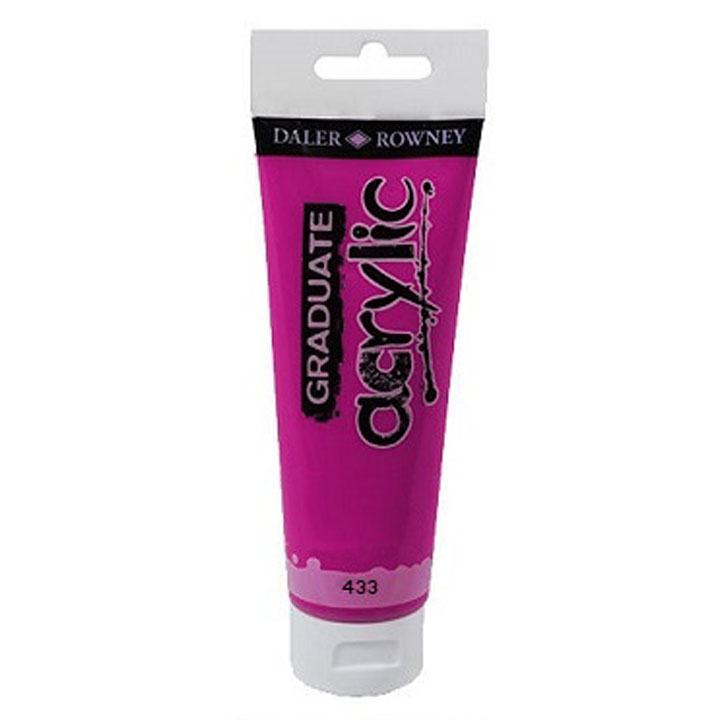 Vopsea acrilica, Daler-Rowney, 120 ml, Violet 433