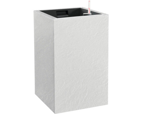 Ghiveci Plastic Cu Sistem De Irigare Ø 27 Cm H 42 Cm Alb