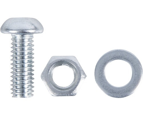 Suruburi Metrice Cu Cap Semibombat Si Hexagon Interior Alberts Conceptor 6x10 Mm Otel Zincat, 50 Bucati, Incl. Piulite & Saibe