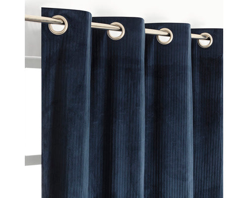 Draperie Cu Inele Albastru Inchis 140x245 Cm