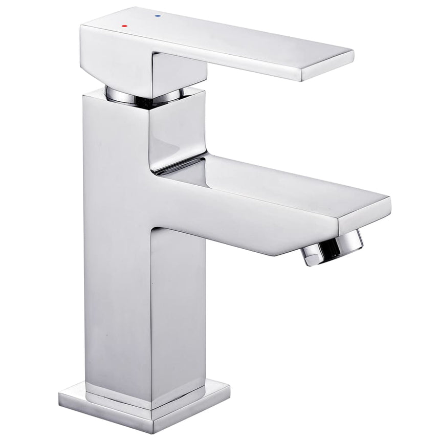 Baterie mixer de chiuveta pentru baie SCHÜTTE, Alama, 110 x 50 x 160.5 mm, Argintiu