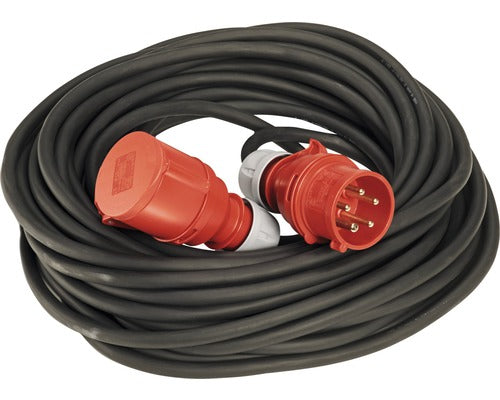 Prelungitor Trifazic De Exterior Pce 20m 16a, 5x1, 5 Mm², Negru, Cablu Cauciuc