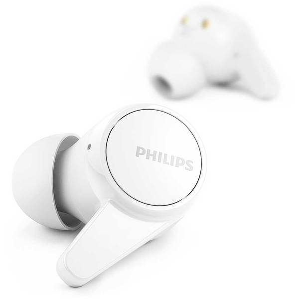 Casti Audio In-Ear True Wireless Philips TAT1207WT/00, Bluetooth, Alb