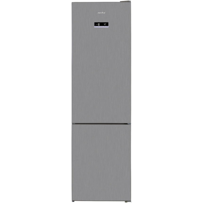 Combina frigorifica Arctic AK60406E40NFMT, 362 l, Full NoFrost, Blue tech, Air Flow Dual Tech, Fast Freeze Zone, Display LCD, Clasa E, H 202 cm, Argintiu