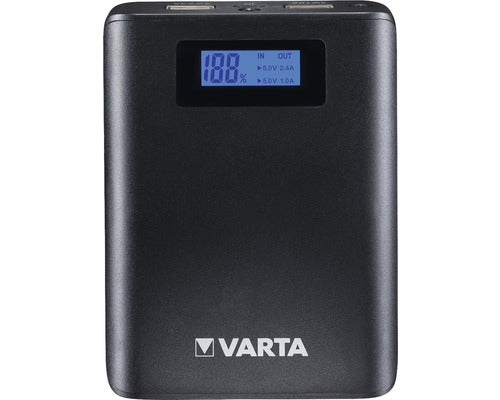 Baterie Externa Varta 7.800mah, Ecran Lcd, Culoare Antracit