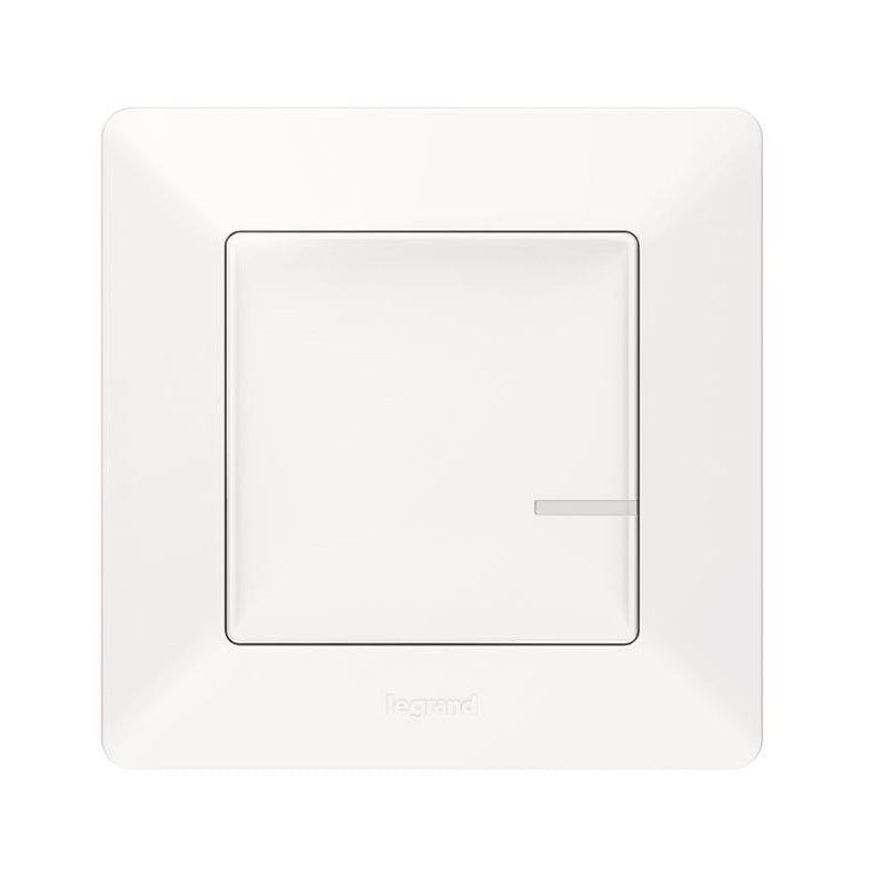 Intrerupator de lumina conectat (optional cu functie de variator) Legrand Valena Life with Netatmo, Alb