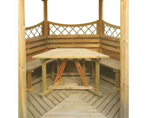 Foisor Lemn Hexagonal Altana 260x340 Cm