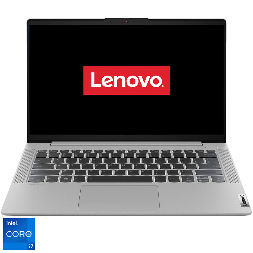 Laptop ultraportabil Lenovo IdeaPad 5 14ITL05 cu procesor Intel® Core™ i7-1165G7 pana la 4.70 GHz , 14", Full HD, IPS, 16GB, 512GB SSD, Intel Iris Xe Graphics, No OS, Platinum Grey