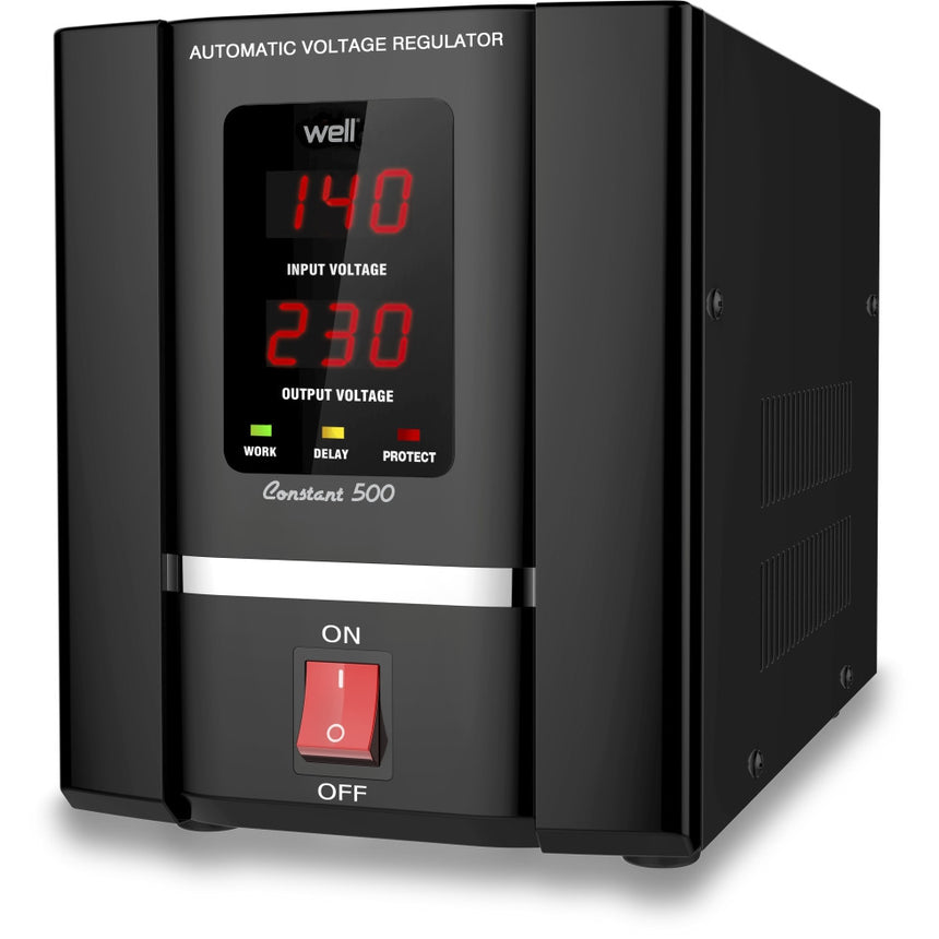Stabilizator automat de tensiune cu servo motor 500VA Well