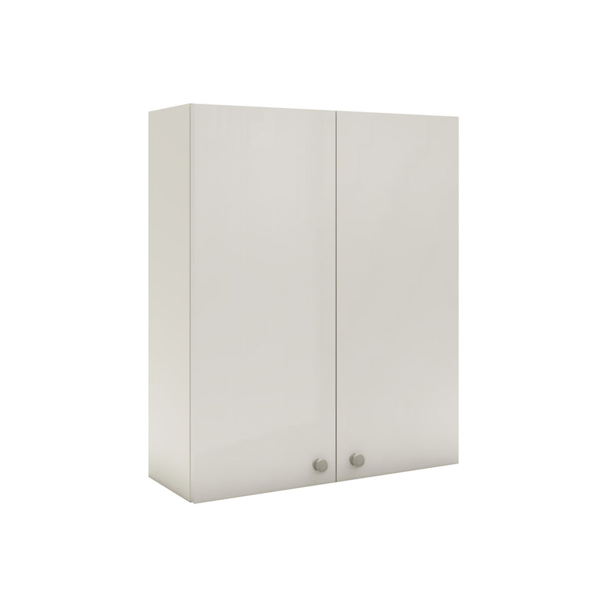 Corp Baie haaus Zaria, Suspendat, 2 Usi, Alb lucios/Alb, MDF, L 60 x l 22 x H 72 cm