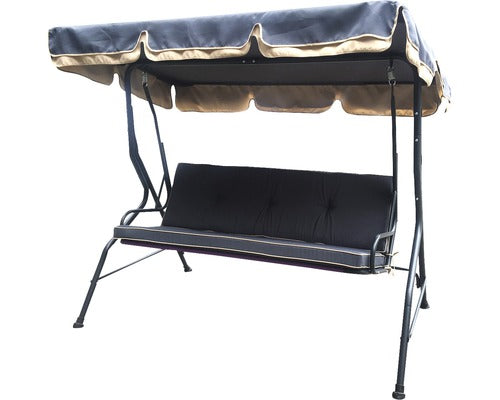 Balansoar Gradina Bari Cu Perne 195x108x170 Cm Bej/gri