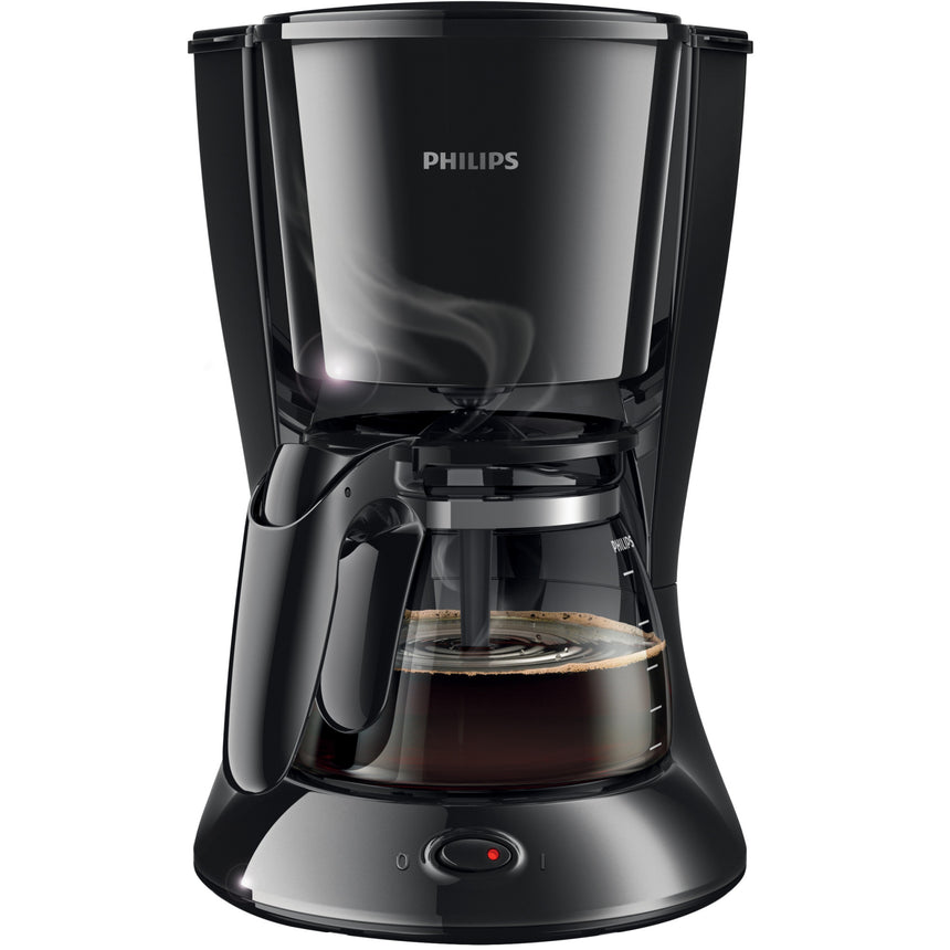 Cafetiera Philips Daily Collection HD7461/20, 1000 W, vas din sticla, 1.2L, functie aroma twister, cronometru, sistem anti-picurare, negru