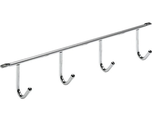 Cuier De Plafon Cu 4 Carlige Hettich Budget 275x52x35 Mm, Otel Cromat