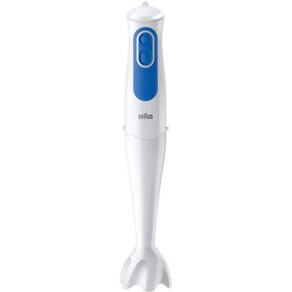 Mixer vertical BRAUN MQ3020WH, 0.6l, 700W, 2 trepte viteza, Alb-Albastru