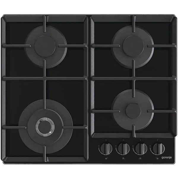 Plita incorporabila Gorenje GTW641EB, Gaz, 4 arzatoare, Wok, Negru