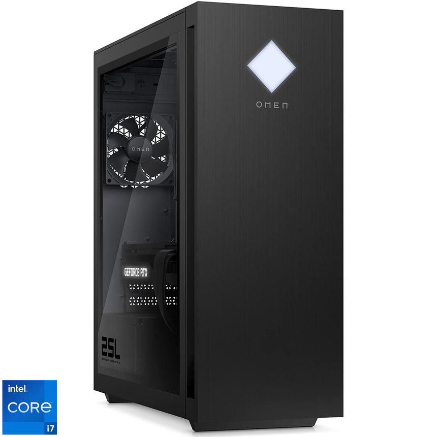 Sistem Gaming OMEN by HP GT15-0050nq cu procesor Intel® Core™ i7-12700F pana la 4.90 GHz, Alder Lake, 16GB, 512GB SSD, NVIDIA GeForce RTX 3060 12GB, Free DOS