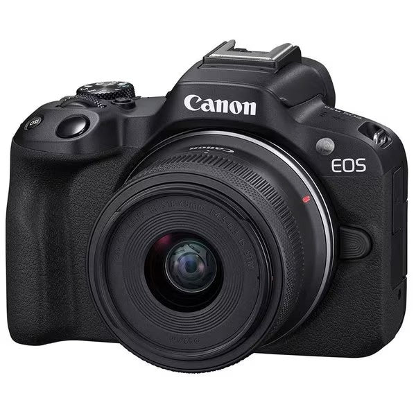Aparat Foto Canon, EOS R50 MILC, obiectiv RF-S 18-45 mm IS STM, Negru