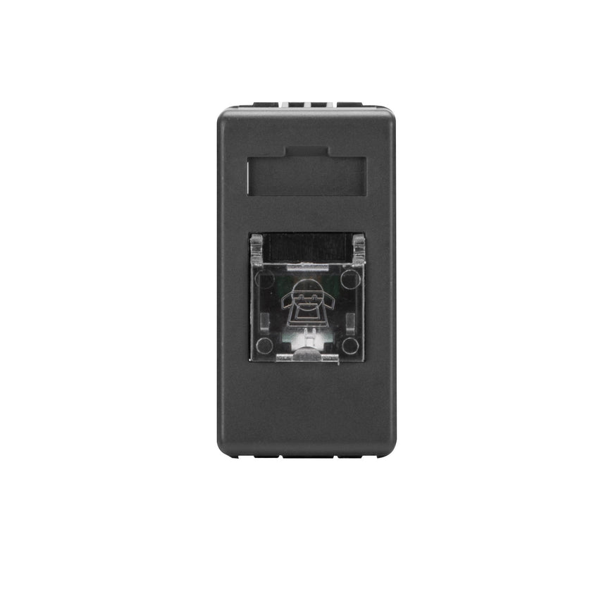Priza Telefon, Gewiss , 1M, system, negru, GW21251
