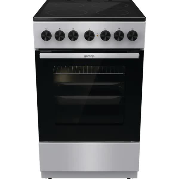 Aragaz GORENJE GEC5B41SG, 4 Arzatoare, Electric, L 50 cm, Grill, Gri