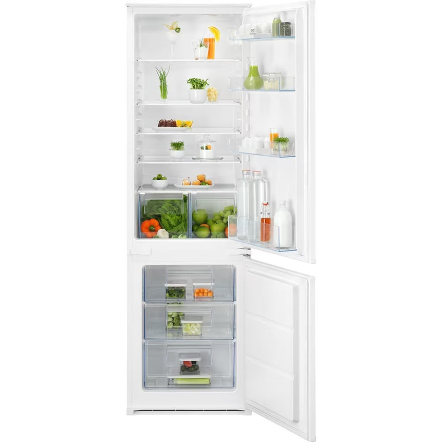Combina frigorifica incorporabila Electrolux LNS5LE18S, 271 l, Usa reversibila, Control electronic, Ventilator, Clasa E, H 178 cm