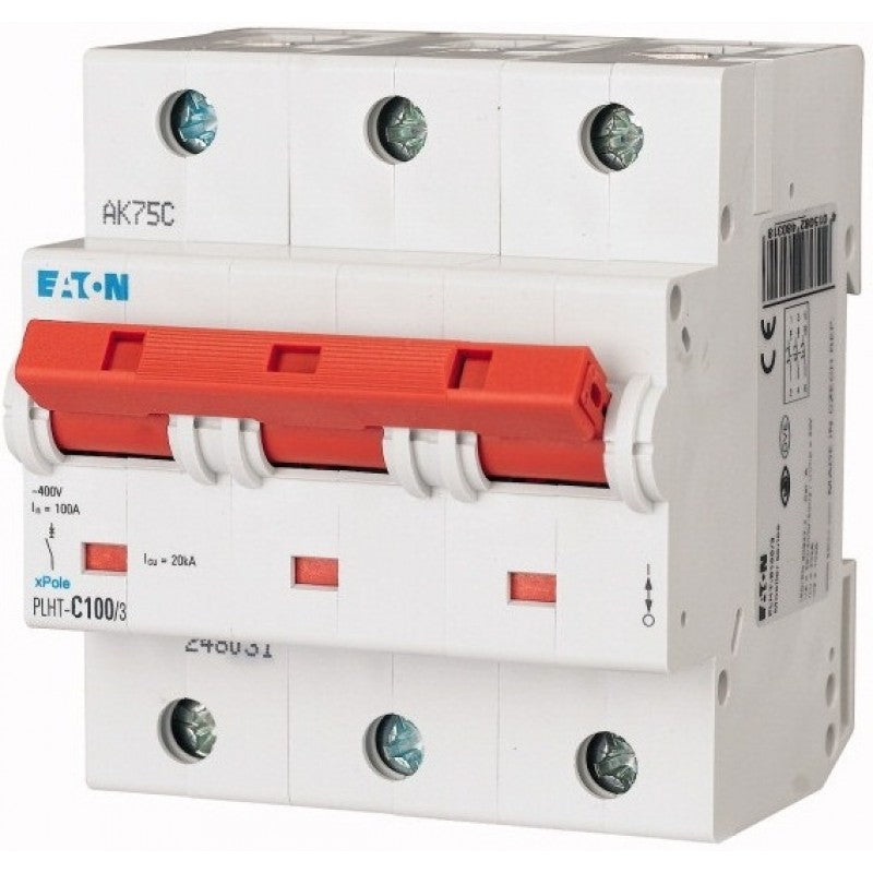 Siguranta automata Eaton PLHT 3P curba C 100A 4,5kA