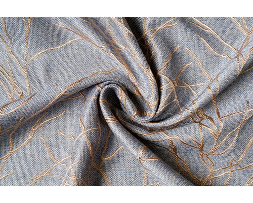 Draperie Cu Inele Norrland Gri/auriu 140x245 Cm