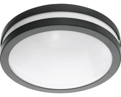 Plafoniera Cu Led Integrat Eglo Crosslink 14w 1400 Lumeni, Lumina Calda, Pentru Exterior Ip44, Antracit/Alb