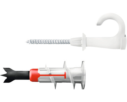 Dibluri Plastic Autoforante Cu Carlig Fischer Duoblade Easyhook 4x70 Mm, Pachet 6 Bucati, Pentru Gipscarton