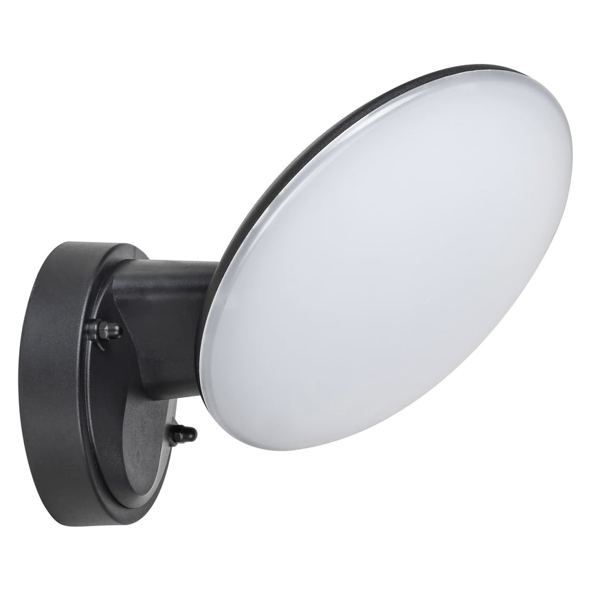 Rábalux, 8134, Varna, Lampa de perete pentru exterior, neagra, IP54, 4000K, 12W