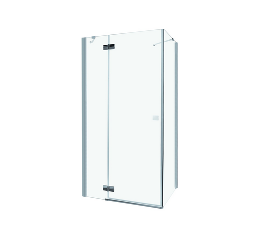 Cabina de dus patrata Radaway Almatea KDJ, 100x100x195 cm, colt stanga, sticla securizata Intimato, profil crom
