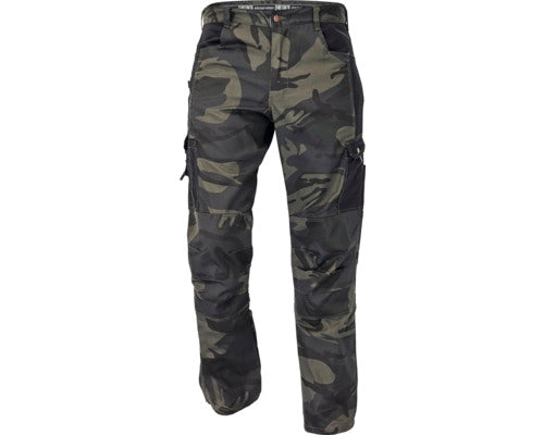 Pantaloni De Lucru Cerva Crambe Tip Camuflaj Din Bumbac Si Poliester, Marimea L