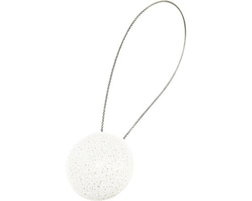 Magnet Decorativ Rock Pentru Perdea - Cu Fir Metalic De Fixare, Alb