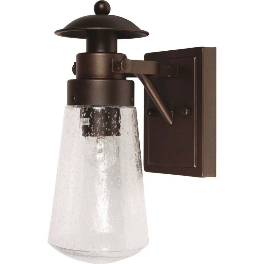 Aplica de exterior Klausen Norwich 3, 1xE27, H27cm, IP44, aluminiu, maro