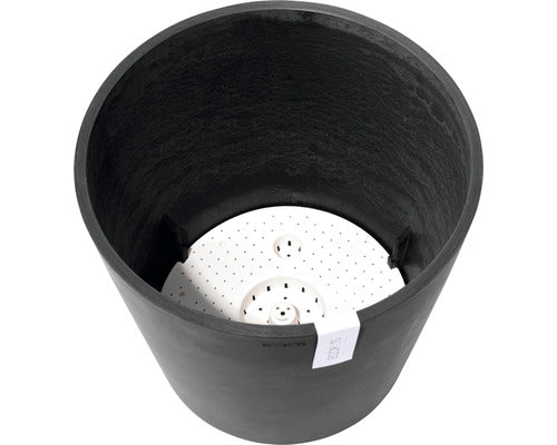 Ghiveci Ecopots Amsterdam Cu Sistem De Irigare Plastic Ø 40 Cm H 35 Cm Gri Inchis