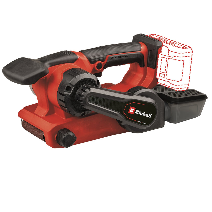 Slefuitor cu banda pe acumulator Einhell Power X-Change TP-BS 18/457 Li BL- Solo, 18 V, suprafata de slefuire 126 x75 mm, dimensiune hartie 457 x 75 mm, fara acumulator/incarcator