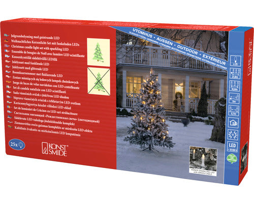 Instalatie Luminoasa Cu 16 Lumanari Led Konstsmide One String" Distanta De Iluminare 16, 8 M 5 M Cablu Chihlimbar