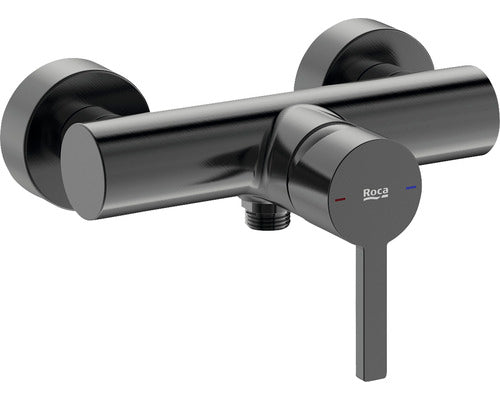 Baterie dus monocomanda Roca Naia brushed titanium black