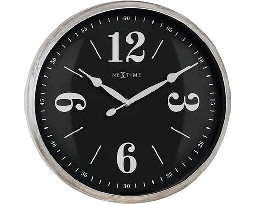 Ceas Perete Nextime Classic Negru/Argintiu Ø 39 Cm
