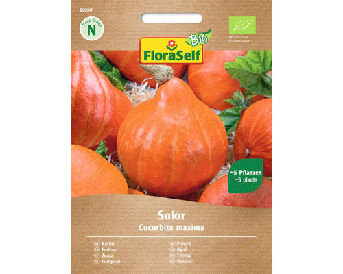 Seminte Legume Floraself Bio Dovleac Solor F1, 150 gr