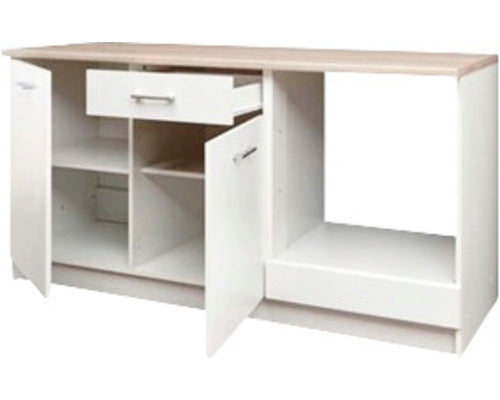 Set Mobilier Bucatarie Paros L 140 cm Decor Alb