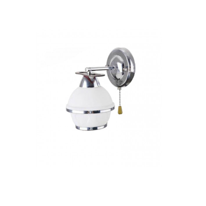 Aplica ORBIT AP1 (1xE27, max. 60W) metal crom+sticla alba