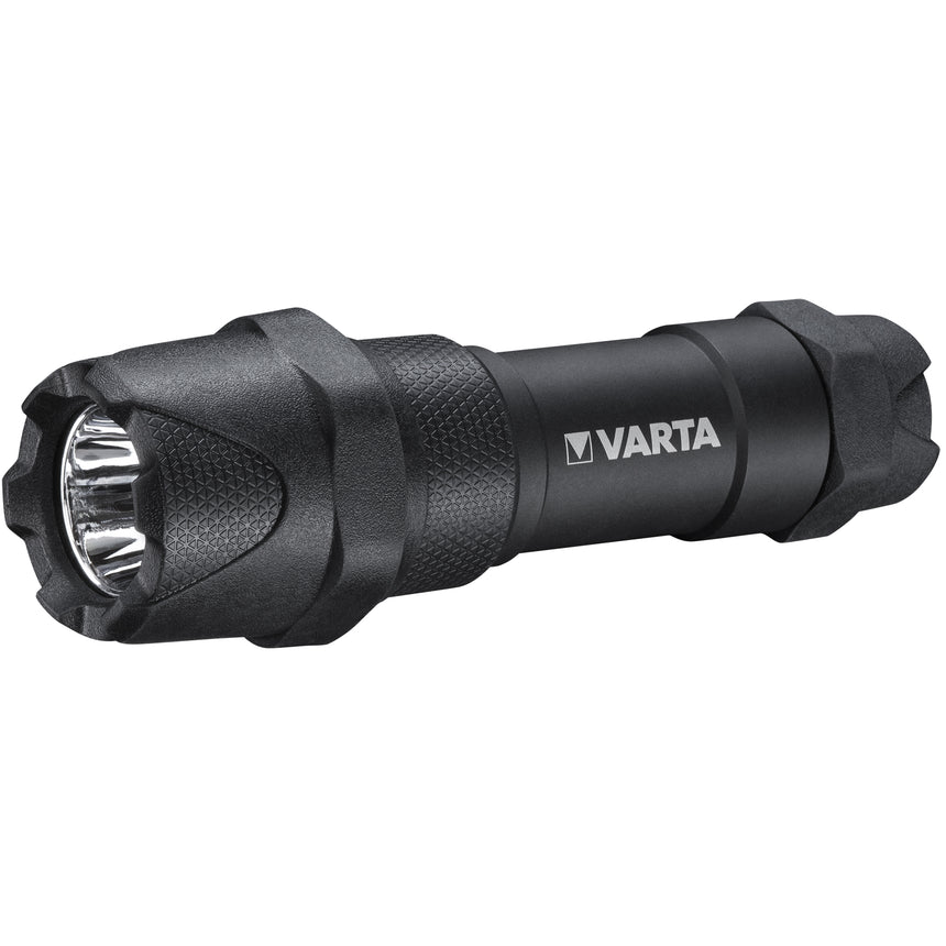 Lanterna LED Varta F10 Pro, rezistenta sporita, 6W, 300 lm, IP67, aluminiu, baterii incluse 3xAAA
