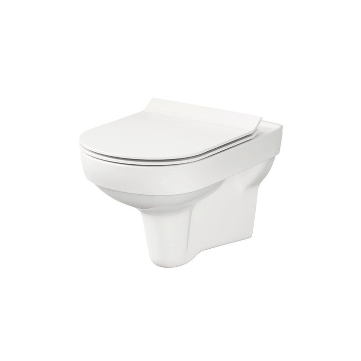 Set vas wc suspendat rimless cu capac soft close si easy off Cersanit, City