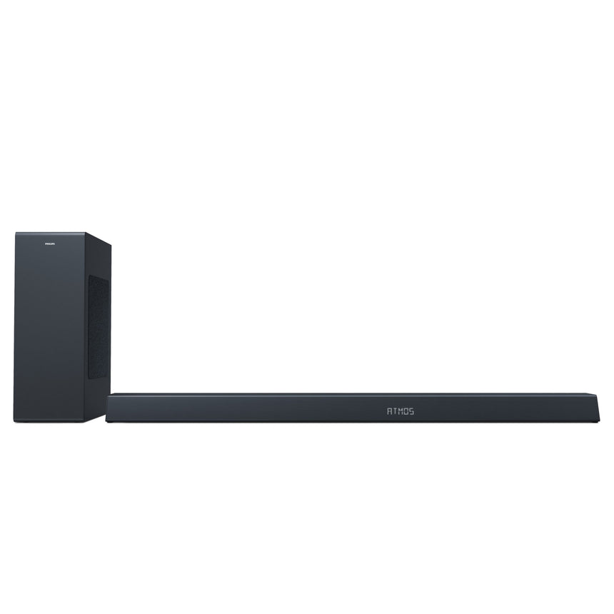 Soundbar Philips TAB8805/10, 3.1, 300W, Subwoofer Wireless, Dolby Atmos, Negru