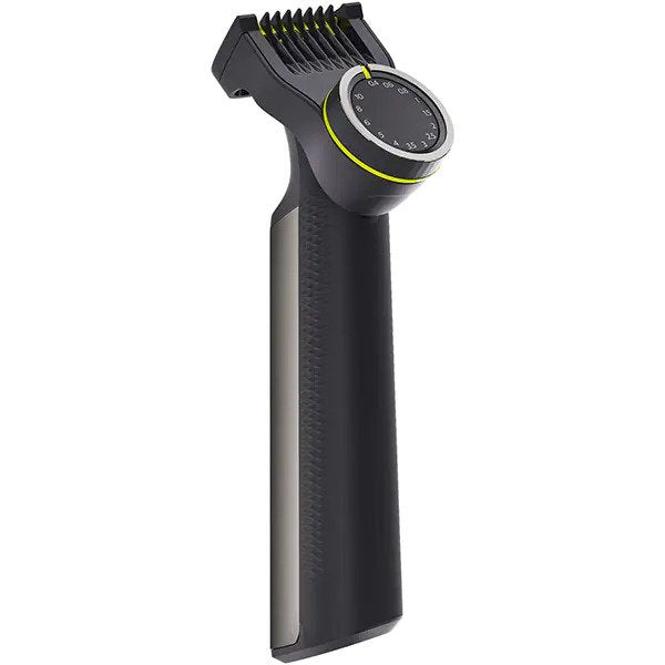 Aparat de tuns barba PHILIPS OneBlade Pro QP6550/15, Litiu-Ion, Acumulator, Autonomie 120 min, Umed si uscat, Lama inlocuibila, Husa, Negru