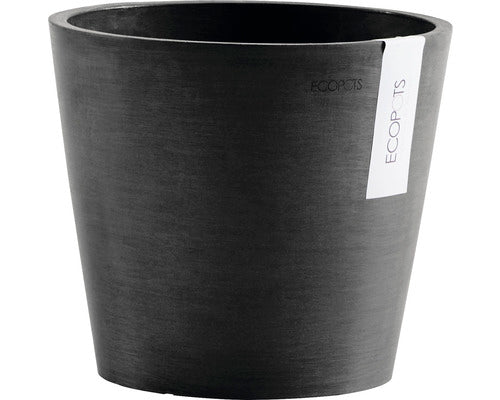 Ghiveci Ecopots Amsterdam Cu Sistem De Irigare Plastic Ø 20 Cm H 17, 5 Cm Gri Inchis