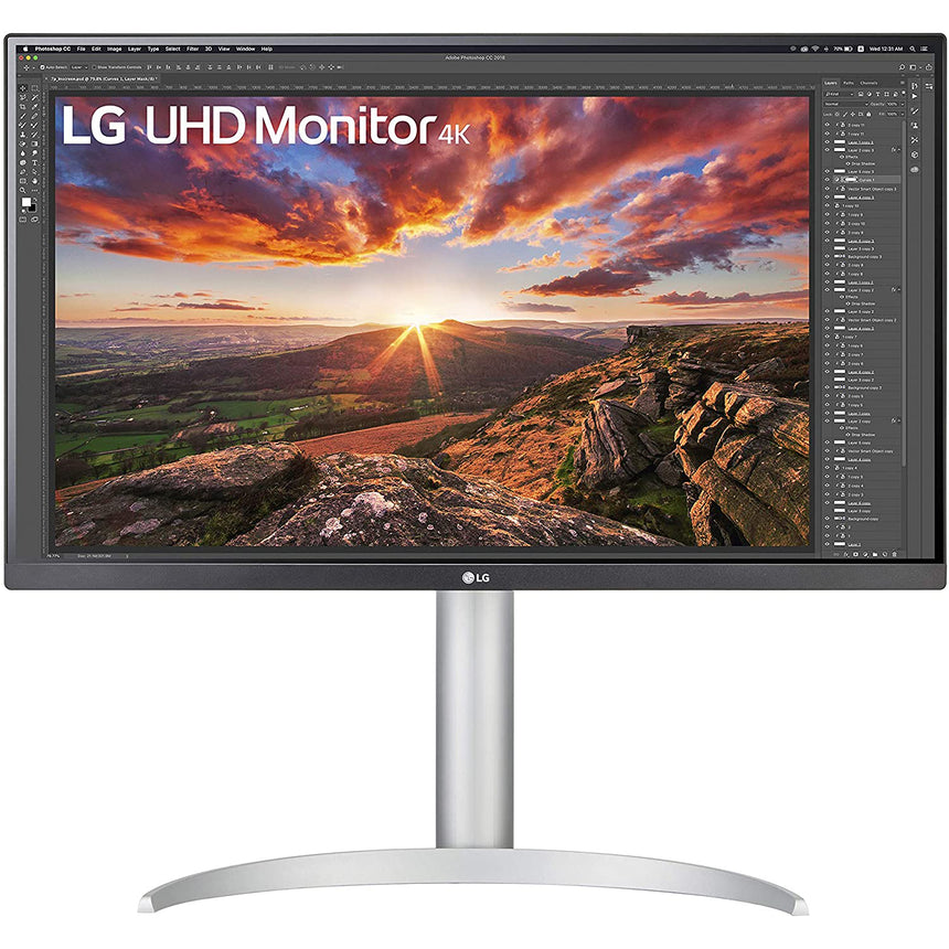 Monitor LED IPS LG 27", UHD 4K, 60Hz, 5ms, DisplayHDR™ 400, DCI-P3 95%, AMD FreeSync™, HDMI, Display Port, USB, USB Type-C™, 27UP850-W.AEU